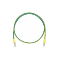 EIG8AWG50-p.png Jumper para Puesta a Tierra con Cable 8 AWG con Conectores de Ojo de 50 cm.