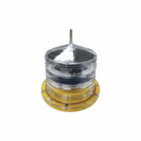 Estrobo led para Obstrucción Autónoma con Led Color Rojo con Panel Solar (Luz Fija o Estroboscópica configurable) / No incluye montaje