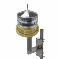 Estrobo led para Obstrucción Autónoma con Led Color Rojo con Panel Solar (Luz Fija o Estroboscópica configurable) / incluye montaje HLU3R2