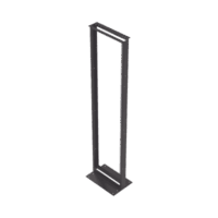 EIRL5545-p.png Rack de 2 Postes, Estándar 19", 45 Unidades, Fabricado en Acero, Base "L" para Anclar a Piso.