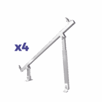 EPLAMO011X4PRO-p.png Caja de accesorios de aluminio anodizado para montaje VEKTOR8RPRO , arreglo 1X4 para techo