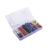 Juego de 1200 Terminales tipo Casquillo/Ferul para Cable Eléctrico 0.5 a 10.0 mm2.