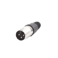 Conector XLR 3 Pines Macho | Ideal para Conexiones de Micrófonos, Mezcladoras | Equipo de Audio Profesional