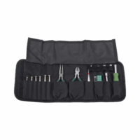 Juego de Herramientas en Estuche Portátil con 25 Pzas.  (Desarmadores Finos + Pinzas + Puntas + Maneral).