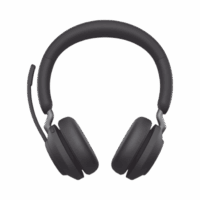 Jabra Evolve2 65, Auricular stereo versión UC con aislamiento de ruido activa, dongle USB-A indicador de ocupado (Busylight) (26599-989-999)