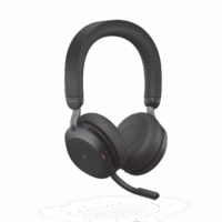 Jabra Evolve2 75, Auricular stereo versión MS con cancelación de ruido activa, dongle USB-A indicador de ocupado (Busylight)(27599-999-999)