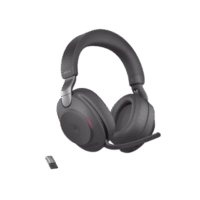 Jabra Evolve2 85, Auricular stereo versión MS con cancelación de ruido activa, dongle USB-A indicador de ocupado (Busylight)(28599-999-999)