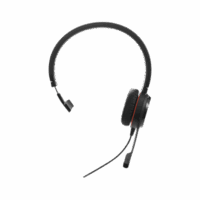Jabra Evolve 30 Mono con conexión USB / 3.5mm, micrófono con cancelación de ruido y controlador en el cable con botones e indicadores LED (5393-829-309)