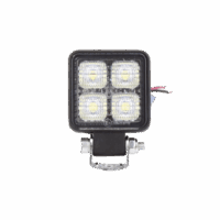 Luz de trabajo de 4 LED de 10 Watt, 12-24 Vcd, 800 lúmenes
