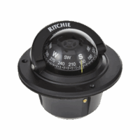 Brújula serie Explorer en color negro, con iluminación nocturna color verde.