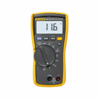 FLUKE116-p.png Multímetro Digital para Electricista, con Termómetro Integrado para Aplicaciones HVAC, Uso con Voltaje Máximo de 600 V, Pantalla LED Retroiluminada