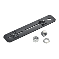 FR6TRBN58-p.png Soporte de Montaje a Techo, para Canaletas FiberRunner 4X4 o 6x4, Uso con Varilla Roscada de 5/8", Color Negro