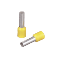 FSD8212C-p.png Ferrúl de cobre DIN Amarillo para Cable 10 AWG con largo 12 mm. Paquete de 100 Piezas