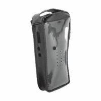 Funda Reforzada de piel con frente transparente para radios TK-2212, TK-2212L, TK-3212 y TK-3212L.