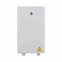 FTB522SCA-p.png Caja Terminal de Fibra Óptica para instalación en interior, montaje en pared, 8 acopladores SC/APC monomodo, hasta 24 empalmes