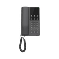 Teléfono IP Hotelero Wi-Fi, 2 líneas SIP con 2 cuentas, codec Opus, IPV4/IPV6, color negro, con gestión en la nube GDMS