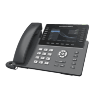 Teléfono IP Wi-Fi, Grado Operador, 14 líneas SIP con 6 cuentas, pantalla LCD  5", puertos Gigabit, Bluetooth, PoE, codec Opus, IPV4/IPV6 con gestión en la nube GDMS