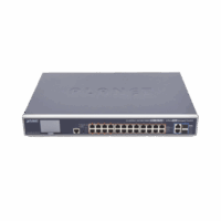 GS632024UP2T2XV-p.png Switch Administrable L3, 24 puertos Gigabit PoE 802.3bt, 2 puertos 10G SFP+, Pantalla Tactil, Fuente Redundante, (600W)