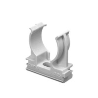 GW50601.jpg Soporte de presión (Abrazadera), PVC Auto-extinguible, abierto para tubería de 16 mm