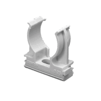 GW50629-p.png Soporte de presión (Abrazadera), PVC Auto-extinguible, abierto para tubería de 50 mm