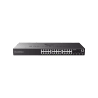 GWN7803-p.png Switch Gigabit Administrable / 24 puertos 10/100/1000 Mbps + 4 Puertos SFP Uplink / Compatible con GWN Cloud.
