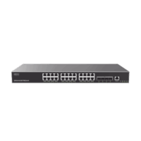GWN7813-p.png Switch Capa 3 Administrable / 24 puertos 10/100/1000 Mbps + 4 Puertos SFP+ de 10 Gigabits / Compatible con GWN Cloud.