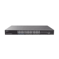 GWN7813P-p.png Switch Capa 3 PoE+ Administrable / 24 puertos 10/100/1000 Mbps + 4 Puertos SFP+ de 10 Gigabits / Hasta 360W / Compatible con GWN Cloud.