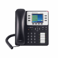 Teléfono IP Empresarial de 3 Líneas con 4 teclas de función, 8 teclas de extensión BLF y conferencia de 4 vías. PoE