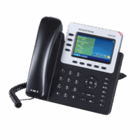 Teléfono IP Empresarial para 4 líneas. Puede agregar hasta 160 BLF (teclas de marcación rápida) con cuatro GXP2200EXT