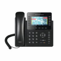 Teléfono IP empresarial de 12 Líneas con 5 teclas de función y conferencia de 4 vías, PoE