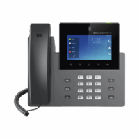 Teléfono IP Android 11, 16 líneas SIP con 12 cuentas, pantalla táctil  5", puertos Gigabit, Wi-Fi, Bluetooth, PoE, codec Opus, IPV4/IPV6 con gestión en la nube GDMS