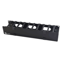 HCM42U-p.png Organizador de Cable Horizontal RouteIT, Sencillo, Para Rack de 19in, 4in de profundidad, 2UR