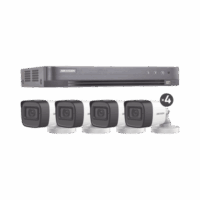 HIK5MPSLQKITB-p.png (micrÓfono integrado) kit turbohd 5 megapixel / dvr 4 canales / 4 cámaras bala con micrófono integrado (exterior 2.8 mm) / fuente de poder / accesorios de instalación HIK5MPSLQ-KIT(B)