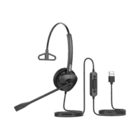 Diadema monoaural con tecnología antishock para teléfonos IP FANVIL con interfaz USB con micrófono de cancelación de ruido, larga durabilidad