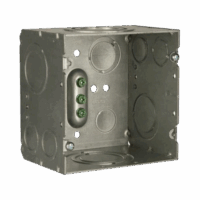 HUB260-p.png Caja Cuadrada 4- 11/16" x 4 11/16"/ Profundidad de 3-1/4"/ 2 Entradas 1", 1 1/4", 1 1/2", 2", 2 Entradas 1"-1 1/4", 2 Entradas 3/4 "- 1", 4 Entradas 1/2" - 3/4", 2 Entradas 1/2".
