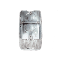 HUB663-p.png Caja (Chalupa) 4x2" / Profundidad 1-7/8" / 7 Entradas de 3/4" / Troquelada.