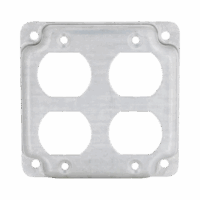 HUB907C-p.png Cubierta de 4" para 2 Contactos Dúplex.