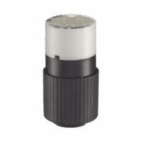 HUBBRY5269NC-p.png Conector de 15 A 125 V CA/ 2 Polos 3 Hilos/ Grado Industrial/ Color Blanco y Negro/ NEMA 5-15R.