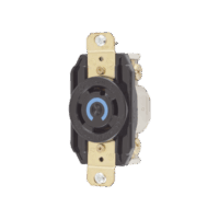 HUBHBL2720-p.png Receptáculo con Bloqueo de Media Vuelta Industrial 30 A 250 V CA / 3 Polos 4 Hilos / Nema L15-30R.