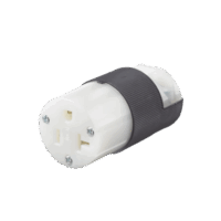 HUBHBL5369C-p.png Conector Entrada Recta/ 20 A 125V/ 2 Polos 3 Hilos/ Nema 5-20 R/ Grado Industrial- Comercial / Color Negro-Blanco.