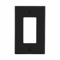 HUBP26BK-p.png Tapa para Contacto Dúplex Color Negro.