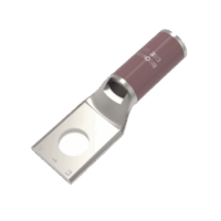 HUBYA2CL6BOX-p.png Zapata Terminal de Compresión de Cobre Electrolítico Estañado de Cañón Corto para Tornillo de 1/2" y Calibre 2 AWG.