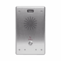 I12N01P-p.png Intercomunicador IP, 2 líneas SIP, 2 relevadores con botón para llamada, anti-vandálico, IP65 e IK10, PoE