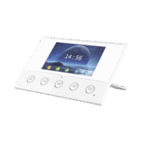 Monitor IP/SIP para interior, Wi-Fi, pantalla a color de 4.3", audio de 2 vías, PoE, 8 interfaces de entrada de alarma.