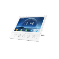 Monitor IP/SIP para interior, Wi-Fi, pantalla a color de 7", audio de 2 vías, PoE, 8 interfaces de entrada de alarma.