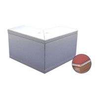 INKA100EE.jpg Esquinero exterior de Aluminio, para canaleta INKA140 (8510-80001)