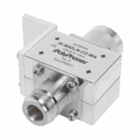 Protector RF Coaxial Para 10 a 1000 MHz Con Ceja Frontal Con Conectores N Macho y N-Hembra, 50 Ω