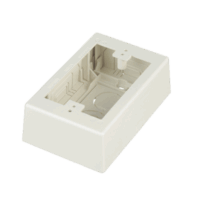 JBX3510IWA-p.png Caja de Pared Superficial, uso Universal con Placas de Pared, Con Cinta Adhesiva, Color Blanco Mate