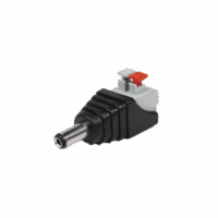 JR52X-p.png Adaptador tipo Jack de 3.5 mm Macho Polarizado de 12 Vcc con Terminales de Presión.
