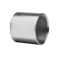JUC40100COP-p.png Cople Galvanizado de 1" (25 mm) para Tubo Conduit Cédula 40.
